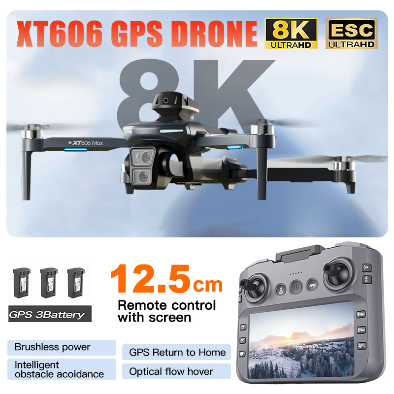 Drone Multispectral - Drone XT606 MAX 3 baterai, Kamera