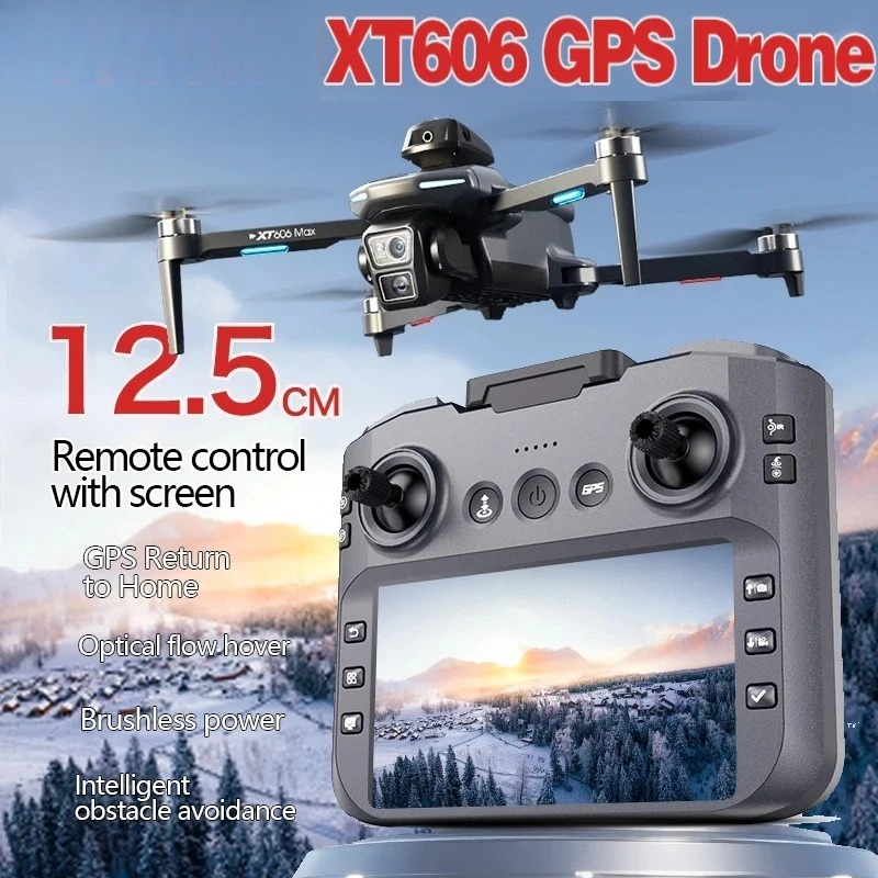 Drone Multispectral - Drone GPS XT606 MAX Asli 4k