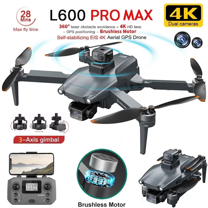Drone Cinematic - L600 PRO MAX Drone GPS profesional,