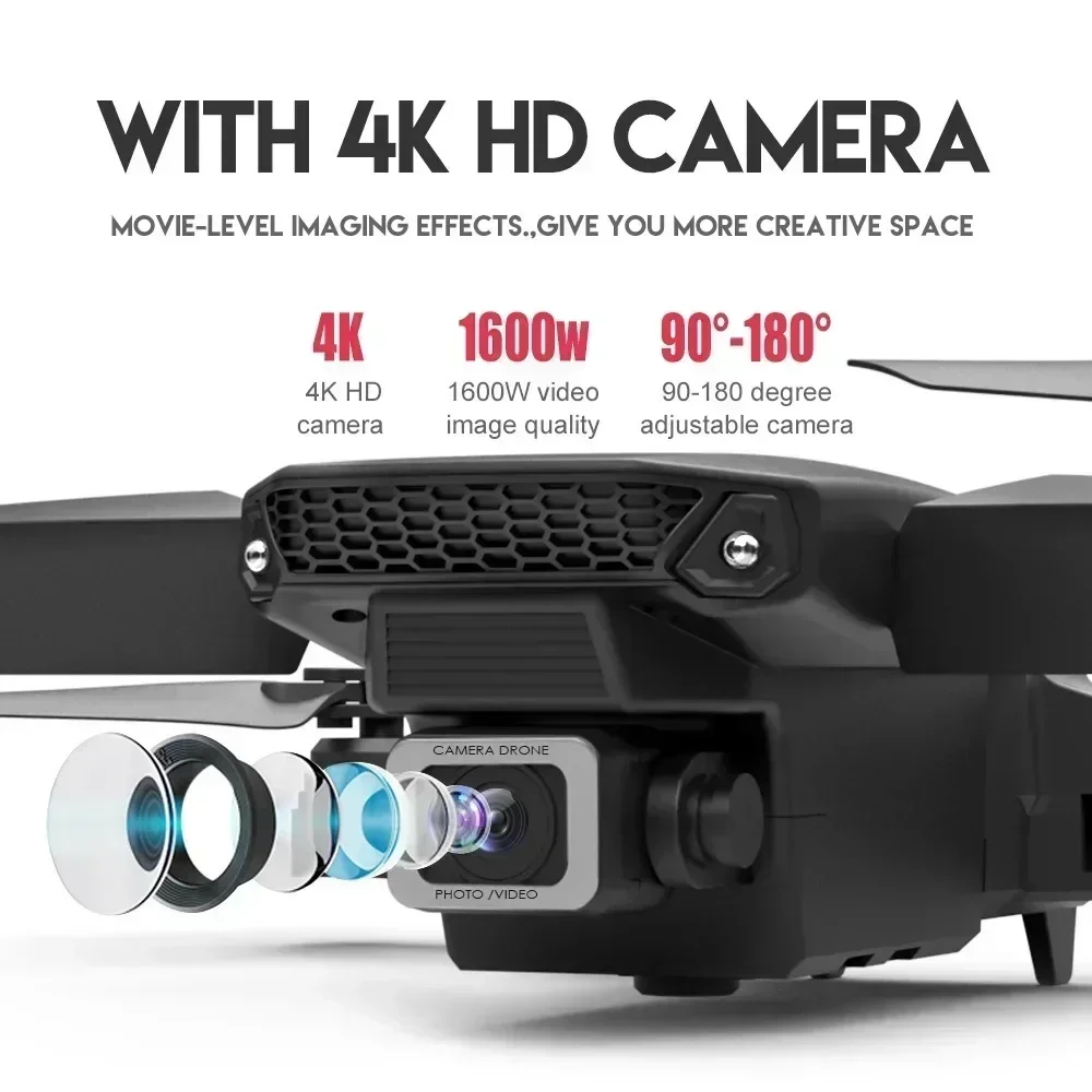 E88 Pro Drone FPV kamera sudut - Drone Lidar ulasan dan harga